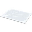 SWISS AQUA TECHNOLOGIES - Swiss Aqua Technologies Limnew 100x80 cm receveur de douche rectangulaire, marbre coulé, blanc (LIMNEW10080) - vignette
