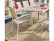 HESPERIDE - Lot de 4 fauteuils de jardin en texaline Piazza Lin/Blanc - Hespéride - vignette