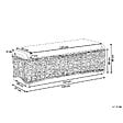 BELIANI - Ottoman de jardin SUSUA 140 cm Rotin Naturel - vignette