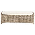 BELIANI - Ottoman de jardin SUSUA 140 cm Rotin Naturel - vignette