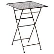BELIANI - Table de bar de jardin BORMIO 60 cm 60 cm Métal Noir - vignette