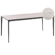 BELIANI - Table de salle à manger de jardin SOVARETO 180 cm 90 cm Imitation bois Gris clair - vignette