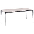 BELIANI - Table de salle à manger de jardin SOVARETO 180 cm 90 cm Imitation bois Gris clair - vignette