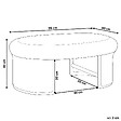 BELIANI - Table basse de jardin LIVADEIA 60 cm 96 cm Rotin Naturel - vignette