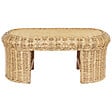 BELIANI - Table basse de jardin LIVADEIA 60 cm 96 cm Rotin Naturel - vignette