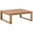 BELIANI - Table basse de jardin TIMOR 90 cm 75 cm Bois d\'acacia certifié Marron clair - vignette