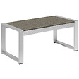 BELIANI - Table basse de jardin SALERNO Métal Gris foncé - vignette
