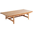 BELIANI - Table basse de jardin GIAVENO 145 cm 79 cm Acacia Marron - vignette