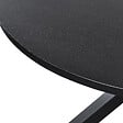 BELIANI - Table de salle à manger de jardin MALETTO 120 cm 120 cm Verre Noir - vignette