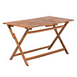 BELIANI - Table de salle à manger de jardin CENTO 140 cm 75 cm Acacia Marron - vignette