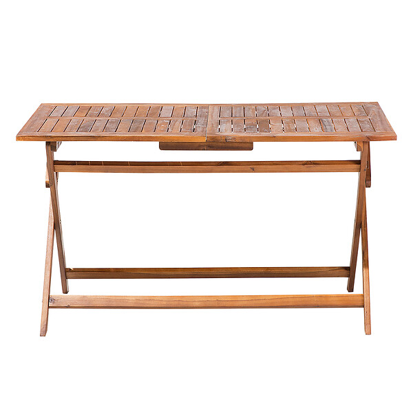 BELIANI - Table de salle à manger de jardin CENTO 140 cm 75 cm Acacia Marron - large