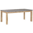 BELIANI - Table de salle à manger de jardin OSTUNI 180 cm 90 cm Béton Gris - vignette