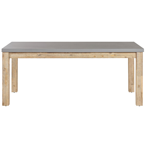 BELIANI - Table de salle à manger de jardin OSTUNI 180 cm 90 cm Béton Gris - large