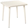 BELIANI - Table de salle à manger de jardin NATURNO 80 cm 80 cm Métal Beige clair - vignette