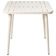 BELIANI - Table de salle à manger de jardin NATURNO 80 cm 80 cm Métal Beige clair - vignette
