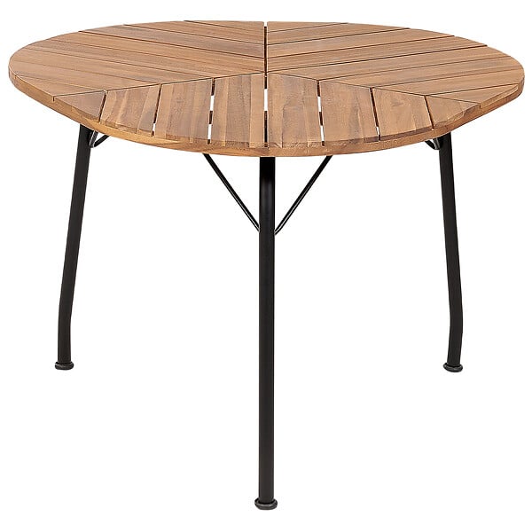 BELIANI - Table de salle à manger de jardin VARENNA 106 cm 103 cm Acacia Marron - large