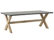 BELIANI - Table de salle à manger de jardin OLBIA 200 cm 100 cm Béton Gris - vignette
