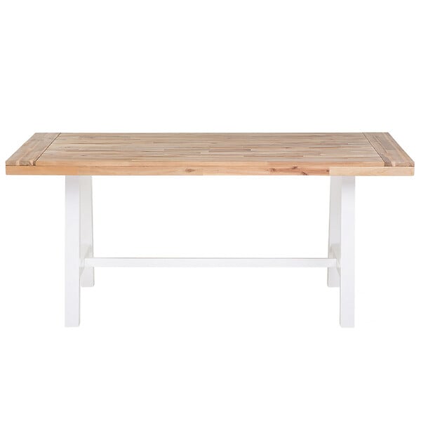 BELIANI - Table de salle à manger de jardin SCANIA 170 cm 80 cm Acacia Blanc - large