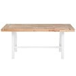 BELIANI - Table de salle à manger de jardin SCANIA 170 cm 80 cm Acacia Blanc - vignette
