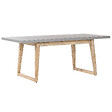 BELIANI - Table de salle à manger de jardin ORIA 180 cm 90 cm Béton Gris - vignette