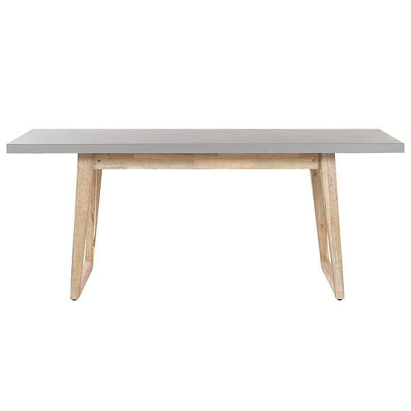 BELIANI - Table de salle à manger de jardin ORIA 180 cm 90 cm Béton Gris - large