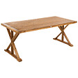 BELIANI - Table de salle à manger de jardin CALABRITTO 90 cm 180 cm Acacia Marron - vignette