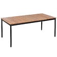 BELIANI - Table de salle à manger de jardin VALLESE 180 cm 90 cm Acacia Marron - vignette