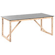 BELIANI - Table de salle à manger de jardin NOTTERI 180 cm 90 cm Béton Gris - vignette
