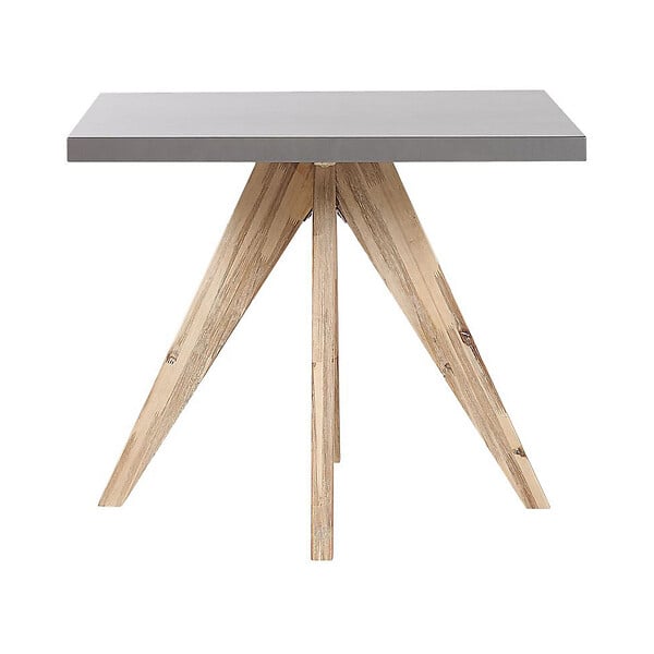 BELIANI - Table de salle à manger de jardin OLBIA 90 cm 90 cm Béton Gris - large