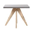BELIANI - Table de salle à manger de jardin OLBIA 90 cm 90 cm Béton Gris - vignette
