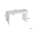 BELIANI - Table de salle à manger de jardin BELLANO 70 cm 120 cm Acacia Marron - vignette