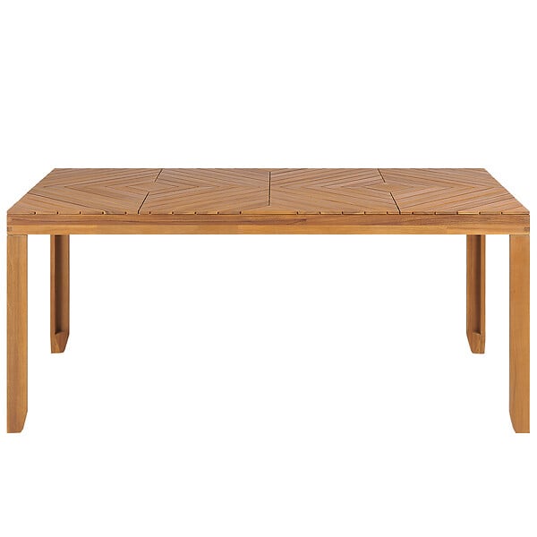 BELIANI - Table de salle à manger de jardin BARATTI 180 cm 90 cm Acacia Marron - large