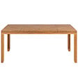 BELIANI - Table de salle à manger de jardin BARATTI 180 cm 90 cm Acacia Marron - vignette
