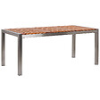 BELIANI - Table de salle à manger de jardin GROSSETO 180 cm 90 cm Bois d\'eucalyptus Marron - vignette