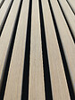 AICA SANITAIRE - Lot de 2 Panneaux Muraux Décoratifs Acoustiques Bois MDF 240x60cm Chêne foncé  AntiBruit, Facile à Poser - vignette