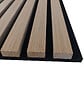 AICA SANITAIRE - Lot de 2 Panneaux Muraux Décoratifs Acoustiques Bois MDF 120x60cm Chêne foncé  AntiBruit, Facile à Poser - vignette