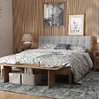 AICA SANITAIRE - Lot de 2 Panneaux Muraux Décoratifs Acoustiques Bois MDF 260x30cm Chêne foncé  AntiBruit, Facile à Poser - vignette