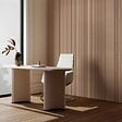 AICA SANITAIRE - Lot de 3 Panneaux Muraux Décoratifs Acoustiques Bois MDF 240x60cm Chêne foncé  AntiBruit, Facile à Poser - vignette