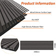 AICA SANITAIRE - Lot de 3 Panneaux Muraux Décoratifs Acoustiques Bois MDF 240x60cm Chêne noir  AntiBruit, Facile à Poser - vignette