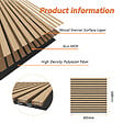 AICA SANITAIRE - Lot de 4 Panneaux Muraux Décoratifs Acoustiques Bois MDF 60x60cm  Chêne clair  AntiBruit, Facile à Poser - vignette