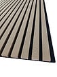 AICA SANITAIRE - Lot de 4 Panneaux Muraux Décoratifs Acoustiques Bois MDF 60x60cm  Chêne clair  AntiBruit, Facile à Poser - vignette
