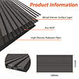 AICA SANITAIRE - Lot de 2 Panneaux Muraux Décoratifs Acoustiques Bois MDF 120x60cm Chêne noir  AntiBruit, Facile à Poser - vignette