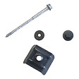 MCCOVER - Kit 50 fixations pour plaques acier nervurées 900/25 – Gris 7016 Gris anthracite RAL 7016, Unités - 50 pièces - vignette