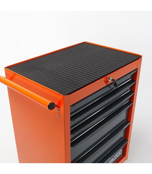 ALYCO - Grand Chariot Alyco Orange 6 Tiroirs 680X460X1020 Mm Alyco 170860 - large