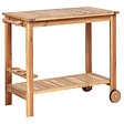 BELIANI - Chariot à boissons de jardin SASSARI II Bois d\'acacia certifié Marron clair - vignette