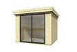 LASITAMAJA - Abri bois SCALA 1 Naturel, 28 mm, surface hors-tout 8,99 m2 - vignette