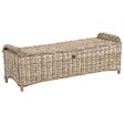 BELIANI - Ottoman de jardin SUSUA 140 cm Rotin Naturel - vignette