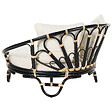 BELIANI - Lit de jardin ROSSANO Rotin Noir - vignette