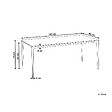 BELIANI - Table de salle à manger de jardin SOVARETO 180 cm 90 cm Imitation bois Gris clair - vignette
