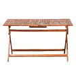 BELIANI - Table de salle à manger de jardin CENTO 140 cm 75 cm Acacia Marron - vignette